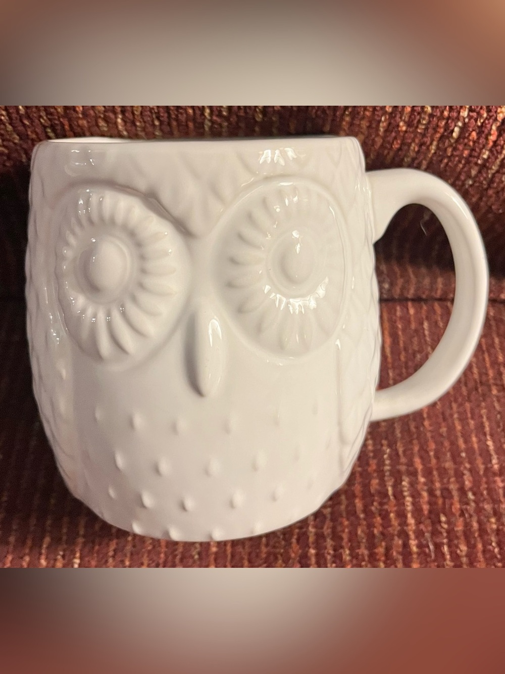 West Elm 20 oz. Embossed Owl Mug